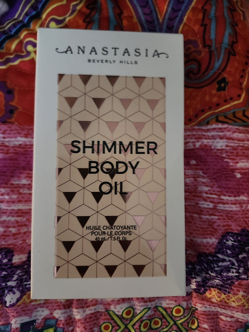 Anastasia Beverly Hills Shimmer Body Oil – Pink & Gold Accents